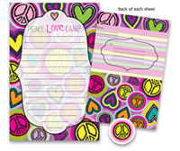 Bonnie Marcus Collection - Camp Seal-N-Send Stationery (Heart Peace) (HPCSS)